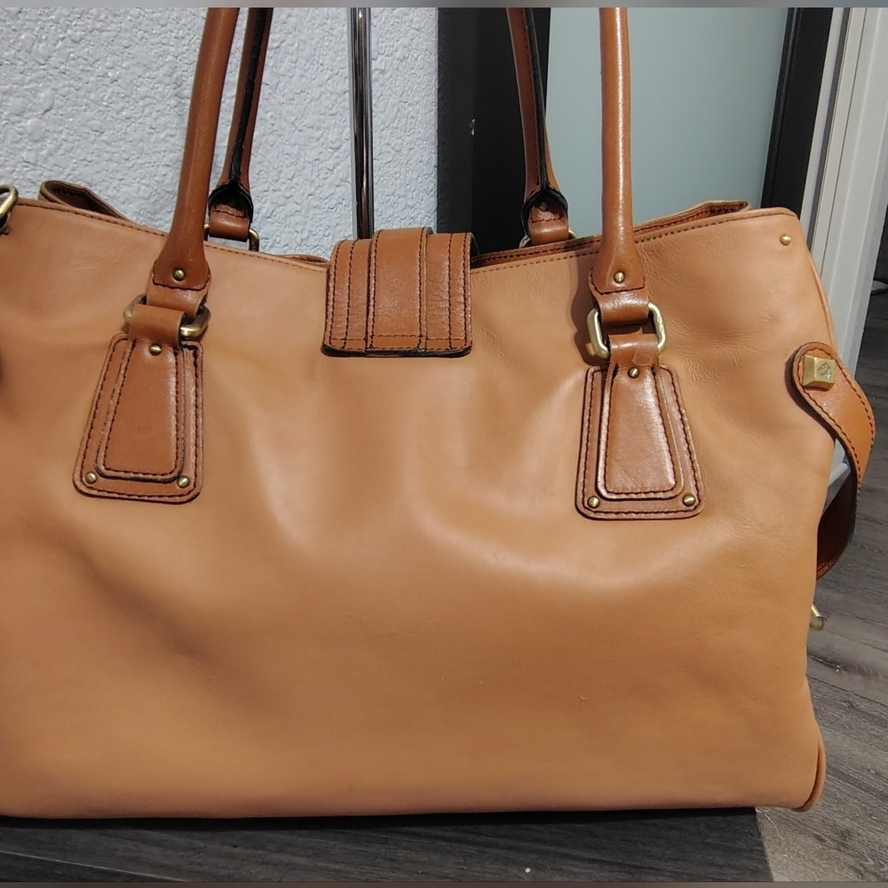 Tan Leather Women's Bag - Picture 2 of 16